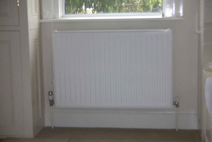 opvarmning radiator installation