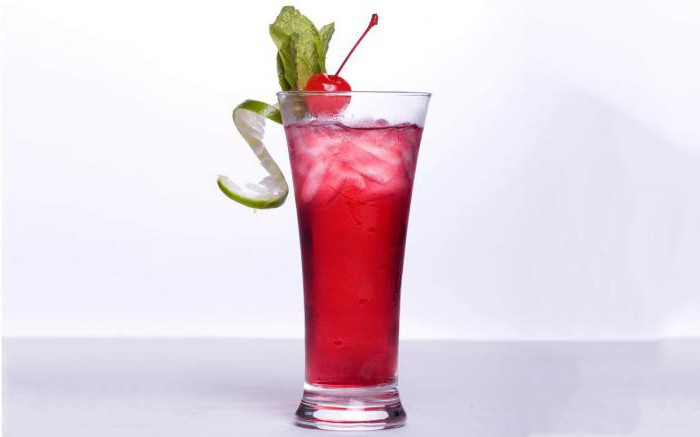 cocktail Shirley Temple ikke-alkoholholdige drikkevarer